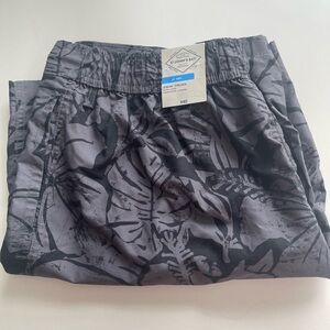 Brand New With Tags - St John’s Bay Swim Trunks - Size L - Black Hibiscus